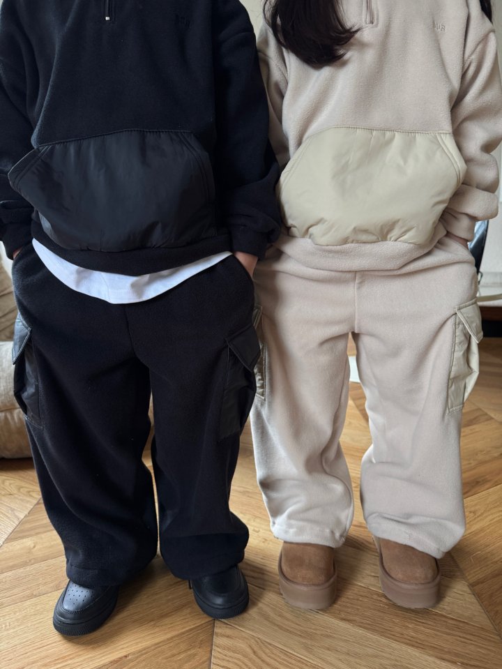 Our - Korean Children Fashion - #magicofchildhood - Padded Fleece Cargo Pants - 8