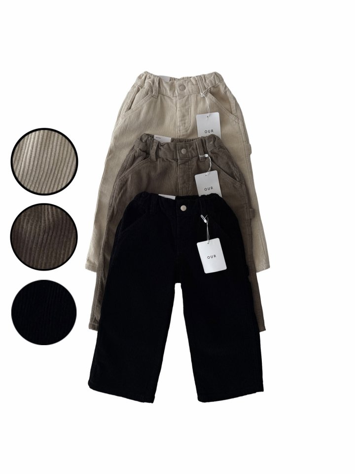 Our - Korean Children Fashion - #magicofchildhood - Rope Corduroy Pants