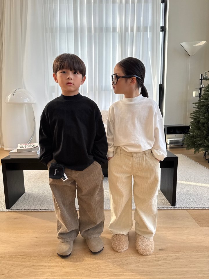 Our - Korean Children Fashion - #magicofchildhood - Soft Half Turtleneck Tee - 4