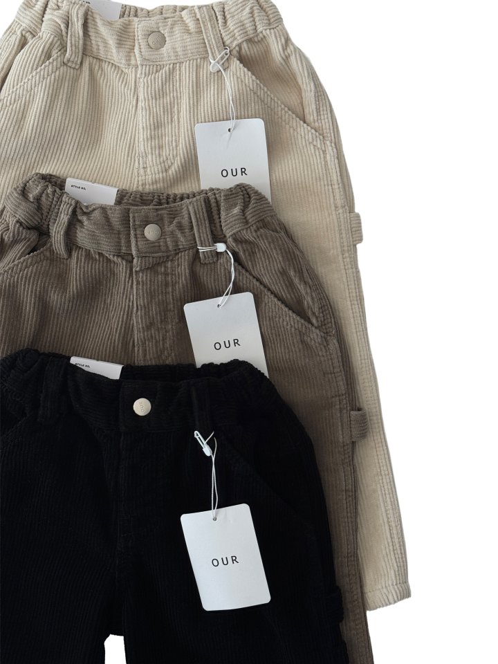 Our - Korean Children Fashion - #prettylittlegirls - Rope Corduroy Pants - 3