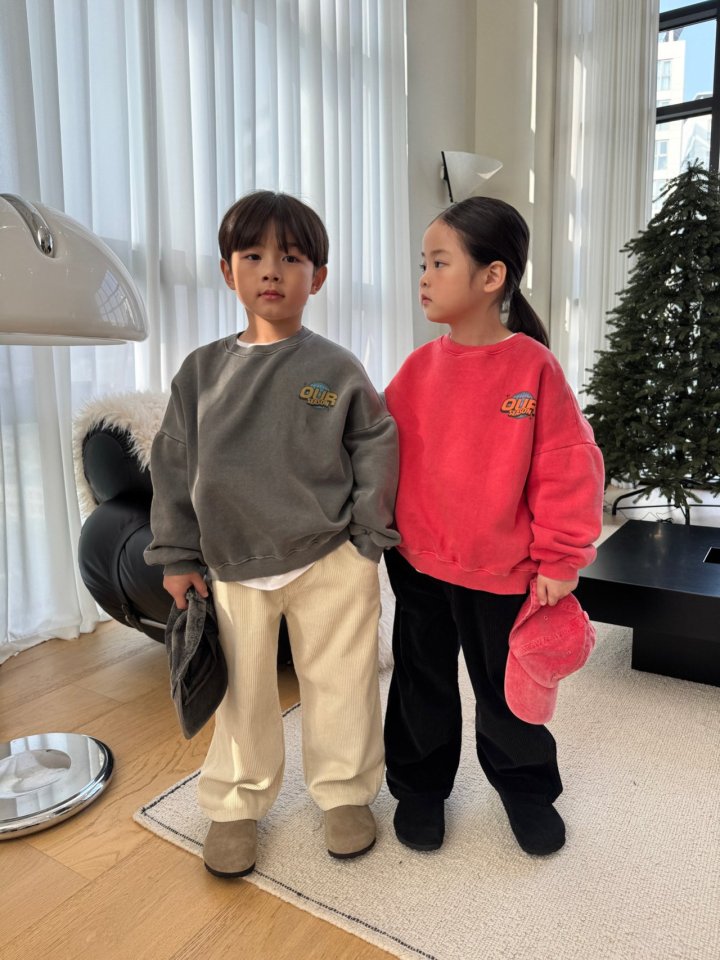 Our - Korean Children Fashion - #prettylittlegirls - Season Dyed Sweatshirt - 5