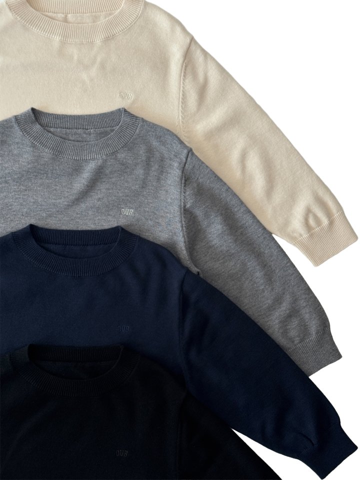 Our - Korean Children Fashion - #stylishchildhood - Rib Round Knit - 3