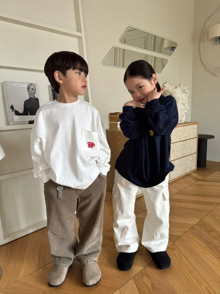 Our - Korean Children Fashion - #toddlerclothing - Chest Pocket Tee - 6