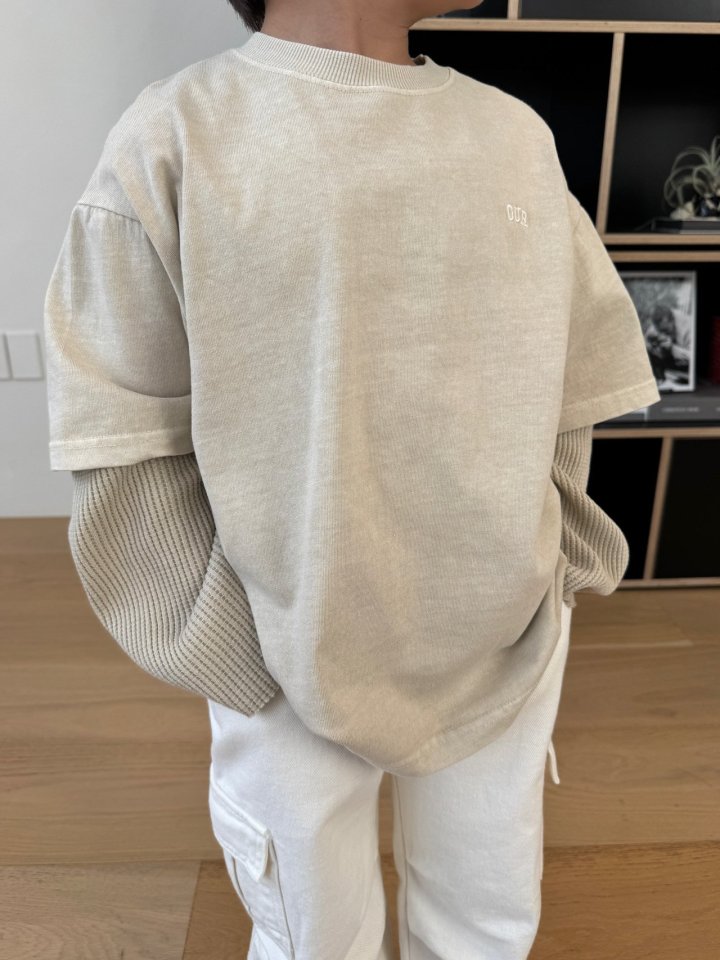 Our - Korean Children Fashion - #toddlerclothing - Waffle Layered Tee - 5