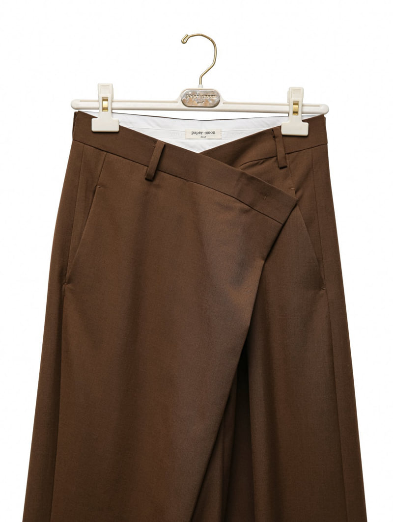 Paper Moon - Korean Women Fashion - #momslook - Pintuck Wide Maxi Trousers - 6