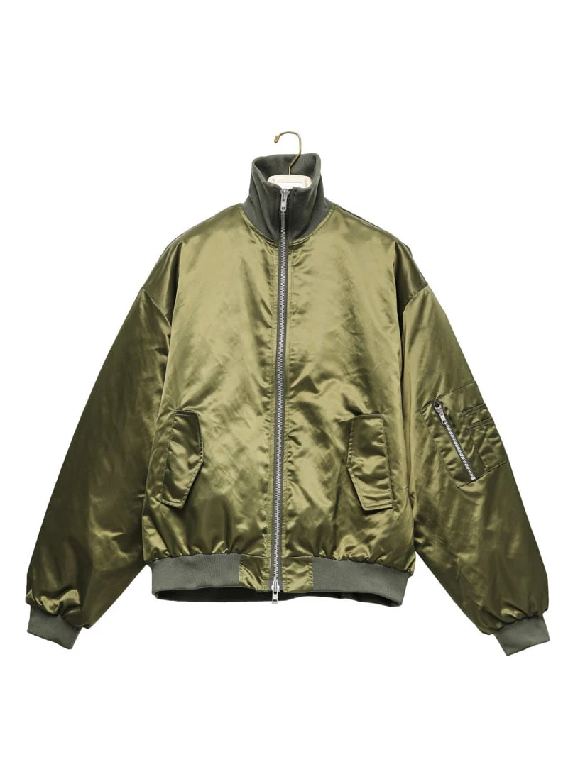 Paper Moon - Korean Women Fashion - #momslook - Oversized High Neck Padded Bomber Jacket - 6