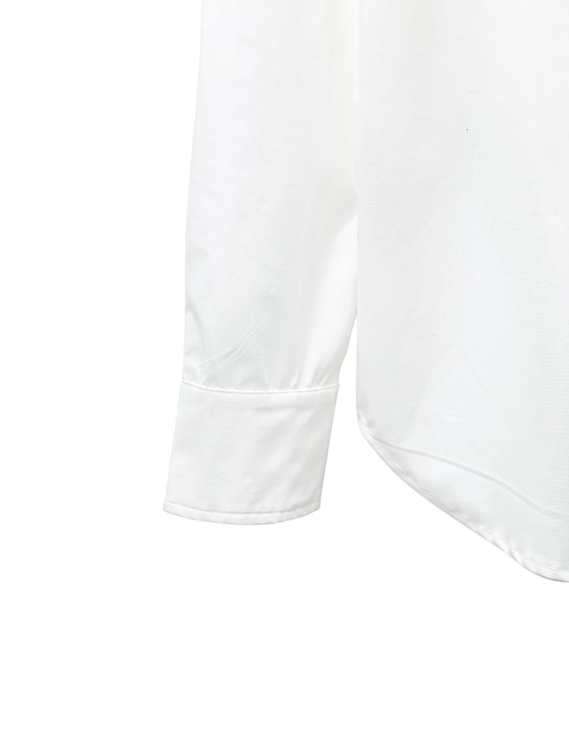 Paper Moon - Korean Women Fashion - #momslook - Classic Premium Cotton Button Down Shirt - 10