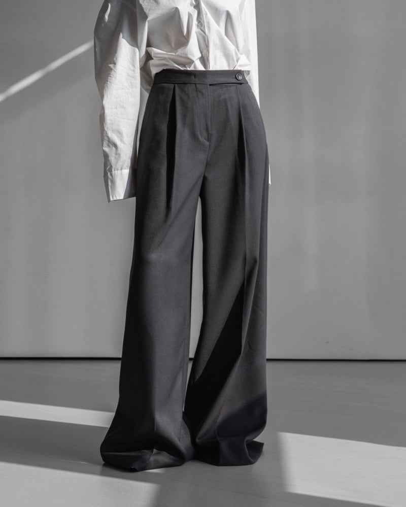 Paper Moon - Korean Women Fashion - #momslook - Wide Pleated Palazzo Pants