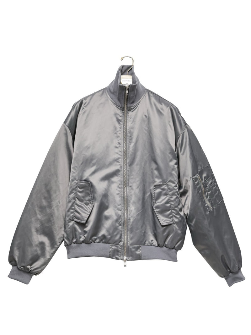 Paper Moon - Korean Women Fashion - #momslook - Oversized High Neck Padded Bomber Jacket