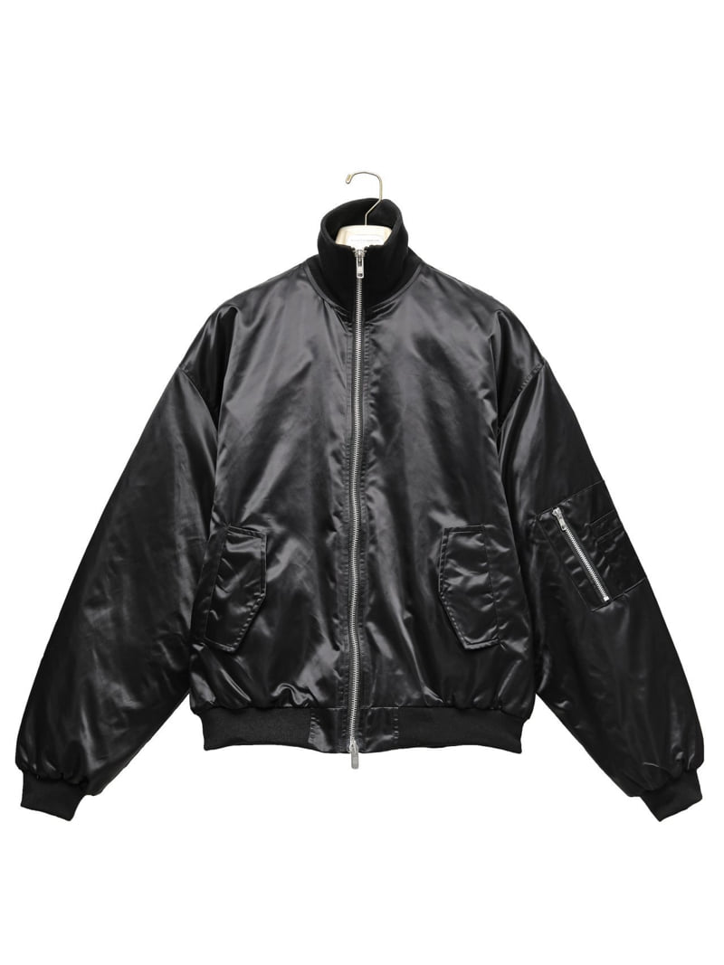 Paper Moon - Korean Women Fashion - #momslook - Oversized High Neck Padded Bomber Jacket - 9