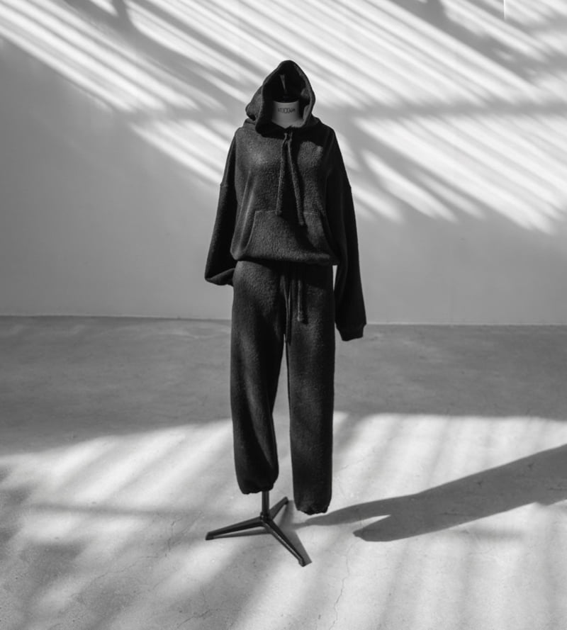 Paper Moon - Korean Women Fashion - #momslook - Hairy Texture Cozy Jogger Pants - 7