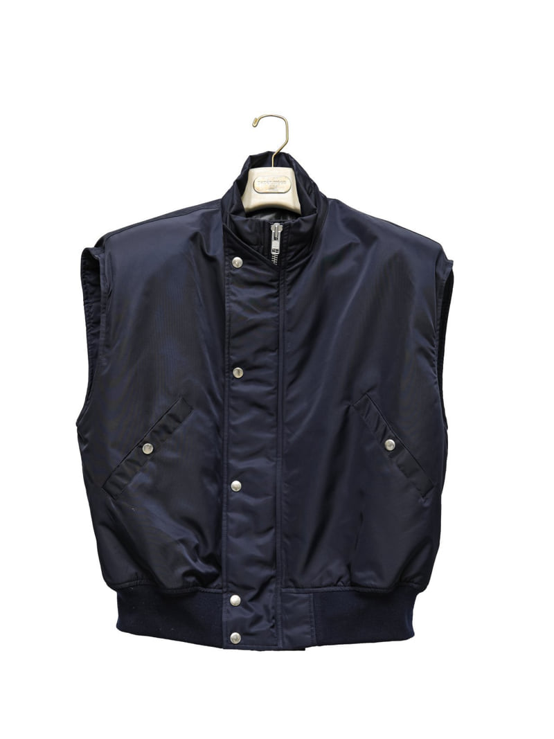 Paper Moon - Korean Women Fashion - #womensfashion - Oversized Padded Shoulder Bomber Vest - 4