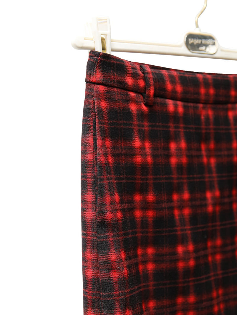 Paper Moon - Korean Women Fashion - #momslook - Plaid Check Pattern Wrap Midi Skirt - 9