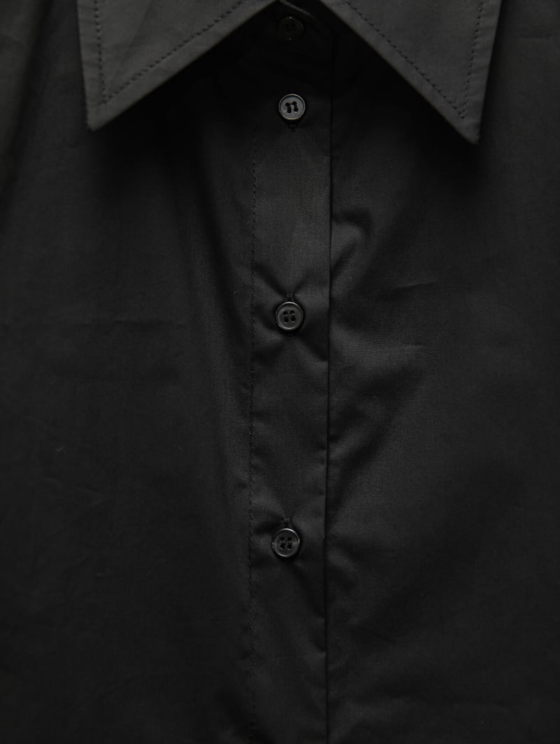 Paper Moon - Korean Women Fashion - #momslook - Wing Cuffs Detail Button Down Shirt - 10