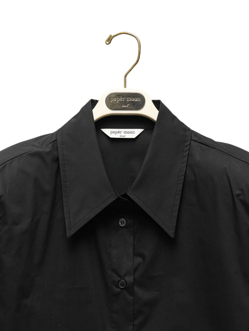 Paper Moon - Korean Women Fashion - #momslook - Wing Cuffs Detail Button Down Shirt - 8