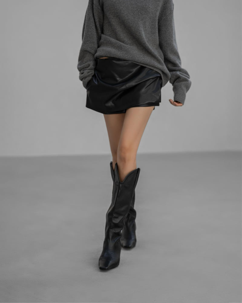 Paper Moon - Korean Women Fashion - #momslook - Vegan Wrap Mini Skirt Shorts - 10