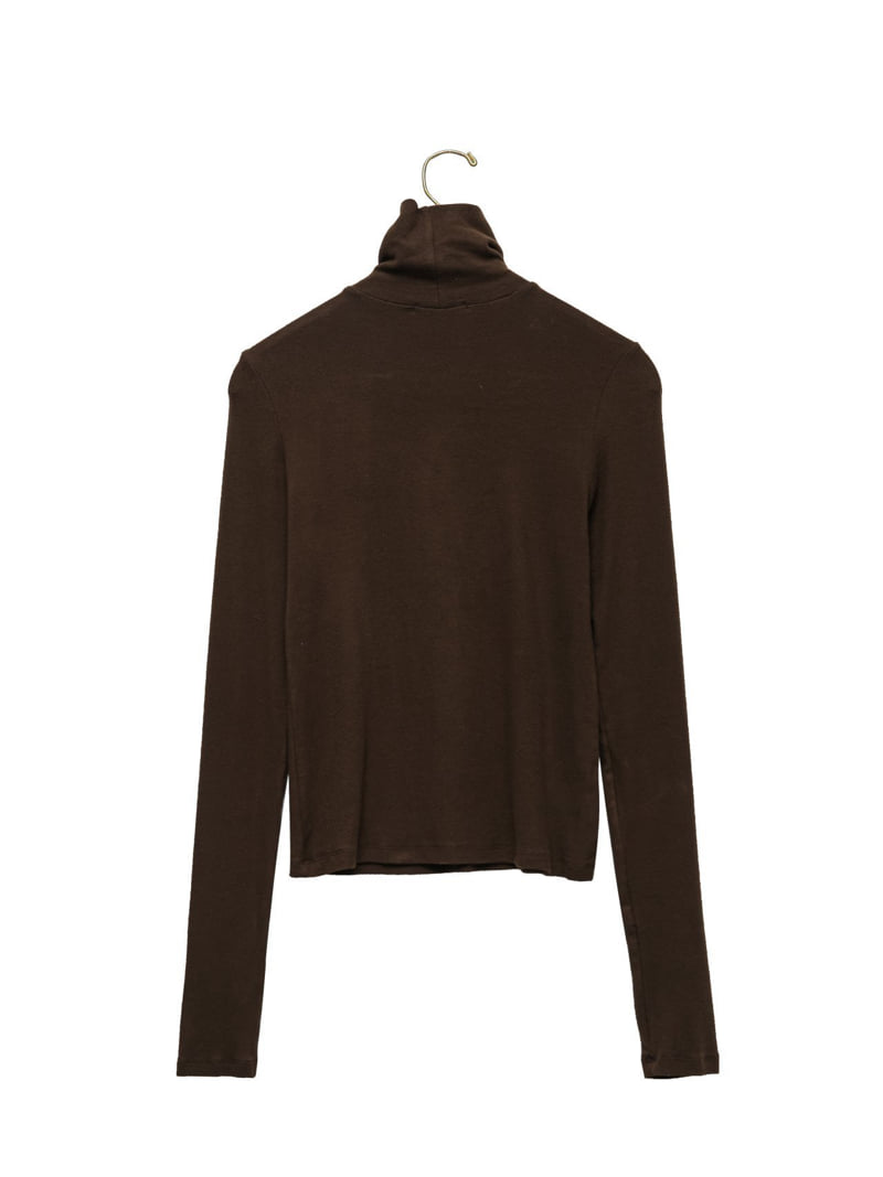 Paper Moon - Korean Women Fashion - #womensfashion - Soft Warm Texture Classic Turtleneck Tee - 4