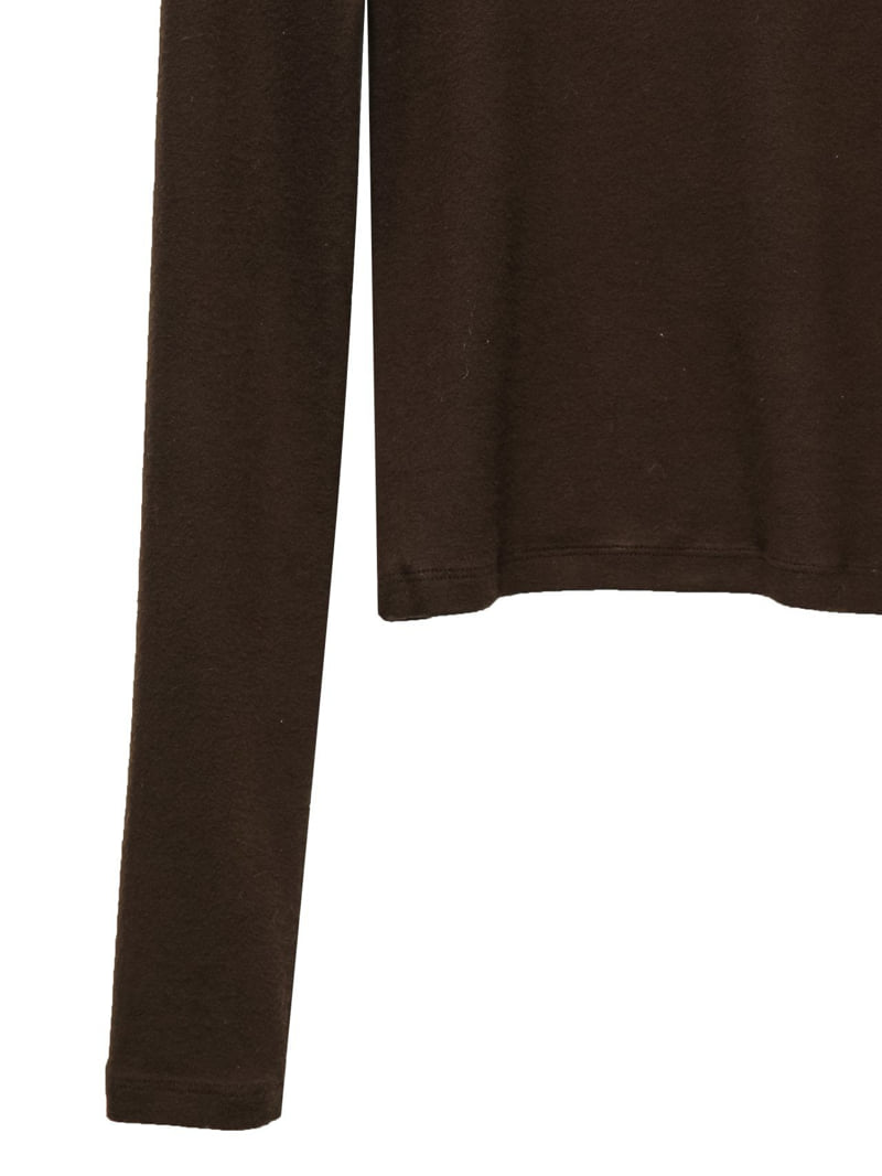 Paper Moon - Korean Women Fashion - #momslook - Soft Warm Texture Classic Turtleneck Tee - 7