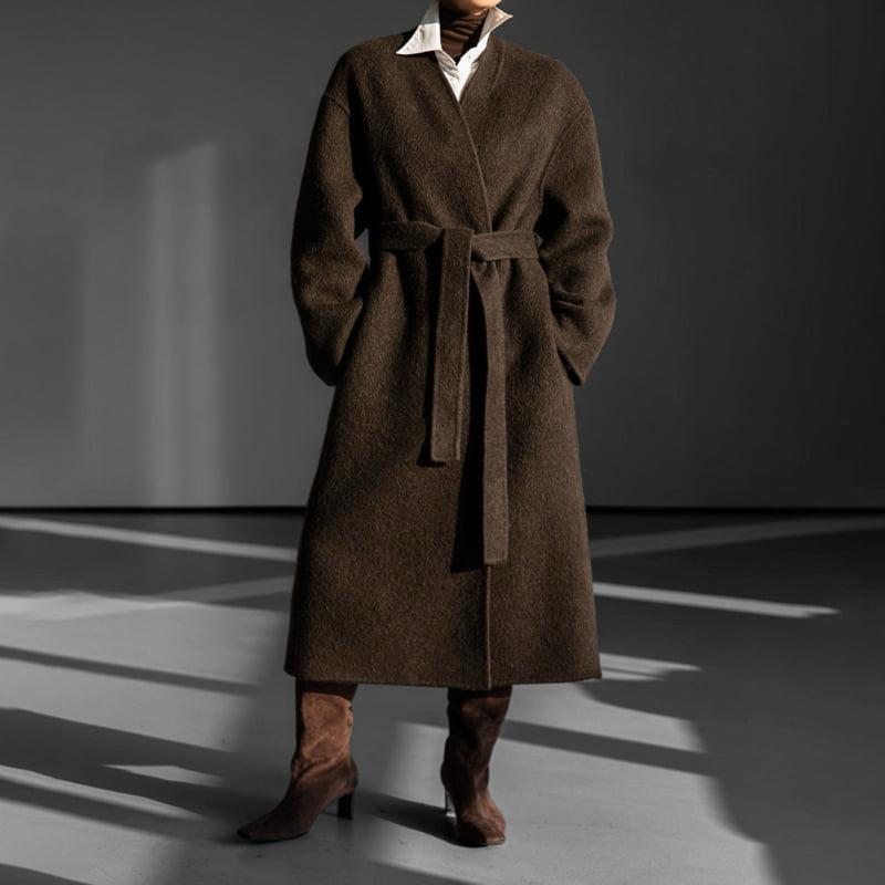 Paper Moon - Korean Women Fashion - #momslook - Luxe Suri Alpaca Fuzzy Handmade Robe Coat