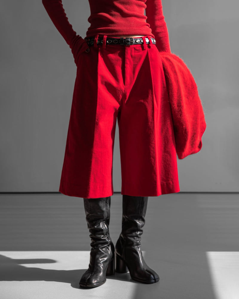 Paper Moon - Korean Women Fashion - #momslook - Classic Corduroy Bermuda Pants - 3