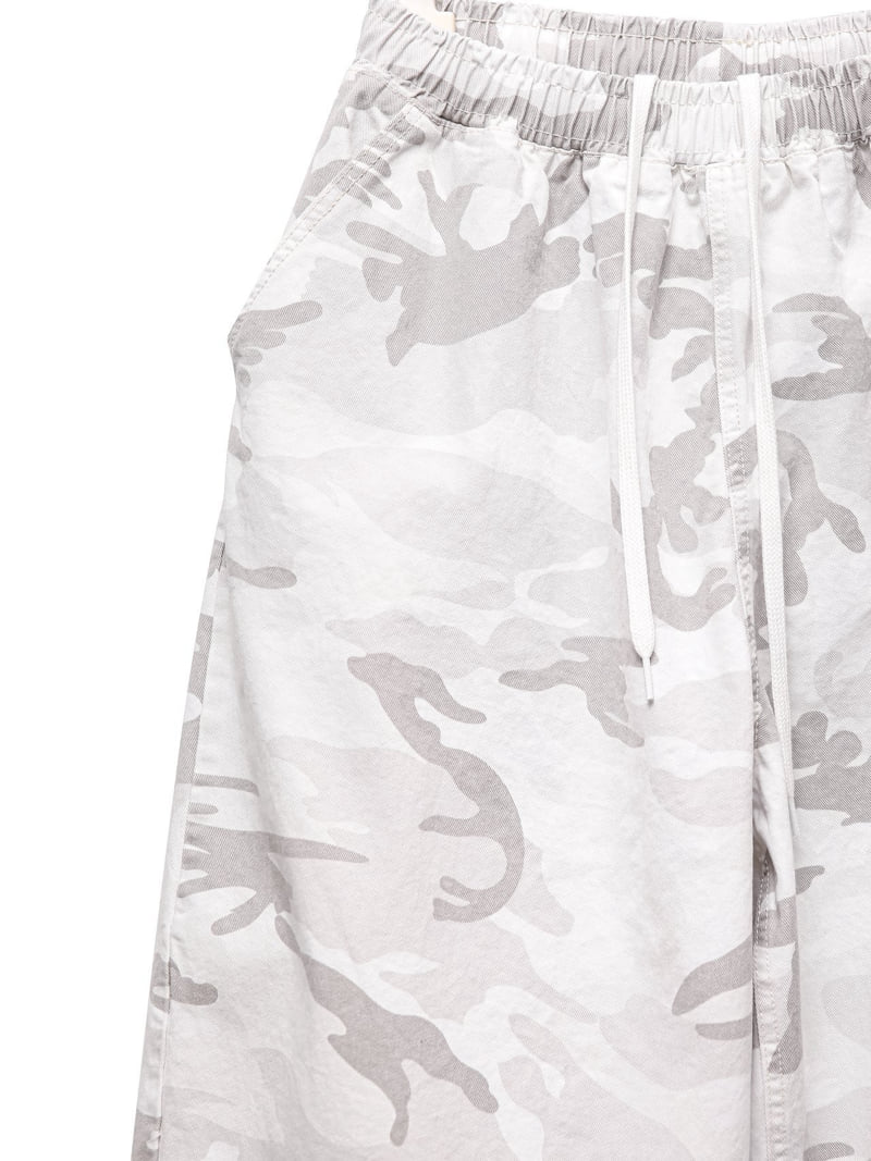 Paper Moon - Korean Women Fashion - #momslook - Camouflage Cotton Banded Maxi Wide Trousers - 10