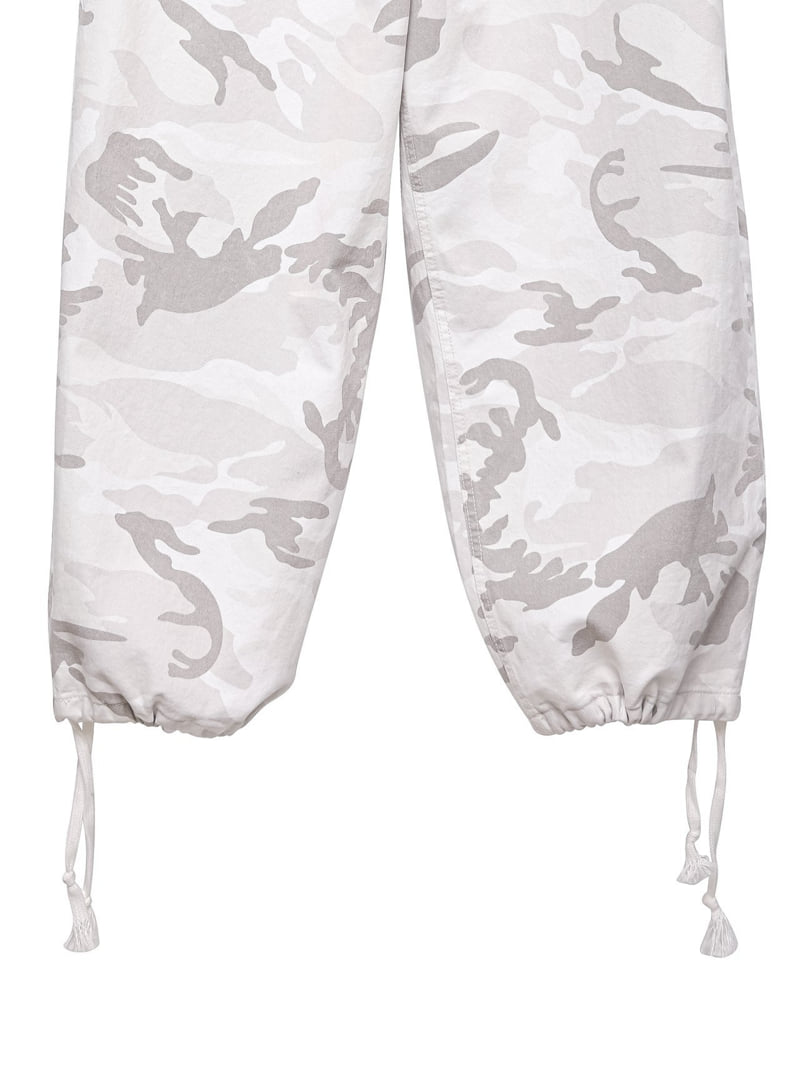 Paper Moon - Korean Women Fashion - #momslook - Camouflage Cotton Banded Maxi Wide Trousers - 12