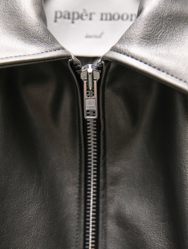 Paper Moon - Korean Women Fashion - #momslook - Oversingle Zipper Belted Buckle Jacket - 9
