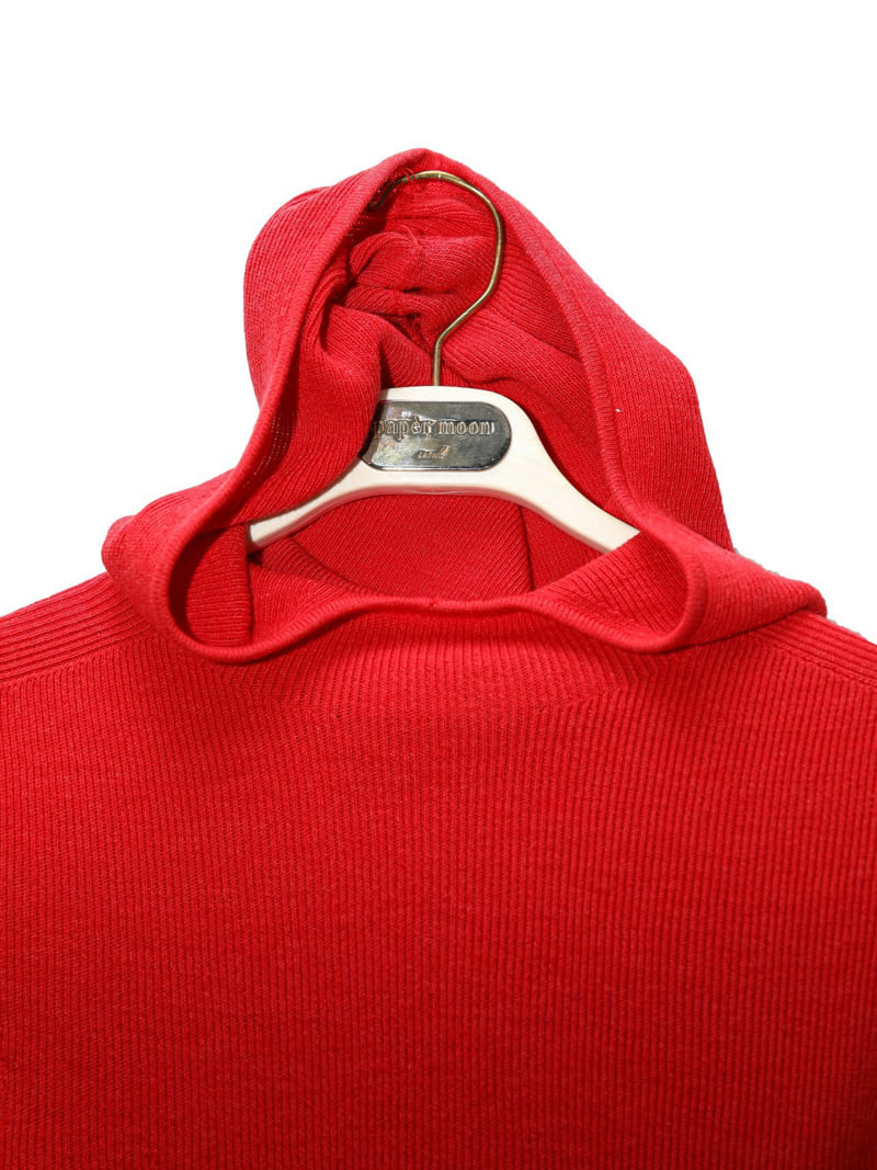 Paper Moon - Korean Women Fashion - #pursuepretty - Whole Garment Hood Knit Top - 8