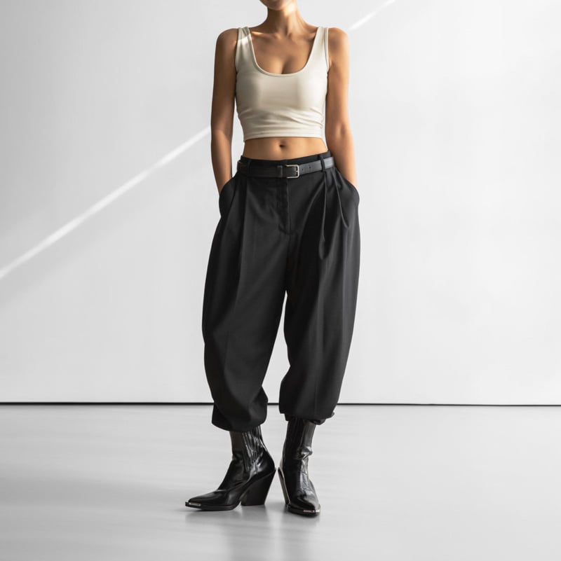 Paper Moon - Korean Women Fashion - #restrostyle - Vegan Crop Sleeveless Tank Top - 3