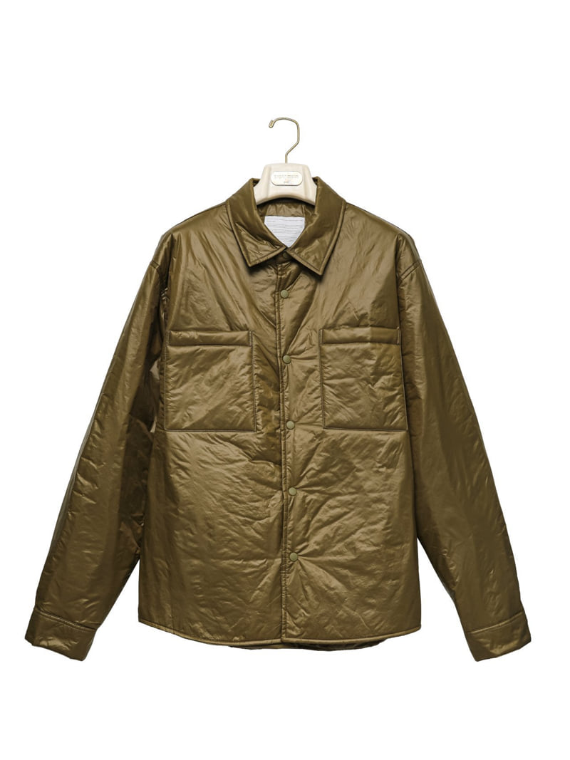 Paper Moon - Korean Women Fashion - #restrostyle - Oversized Vivid Lightweight Padded Button Down Shirt - 6