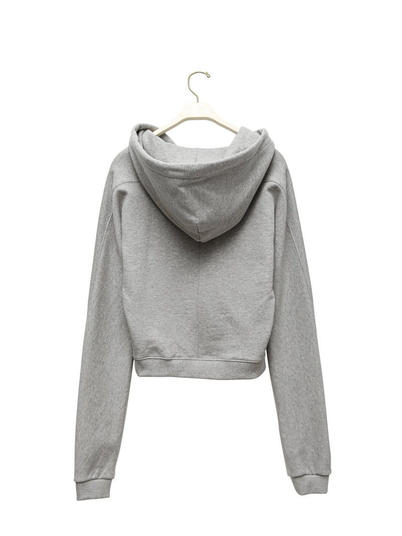 Paper Moon - Korean Women Fashion - #restrostyle - Round Line Slim Hoodie Zip Up - 6