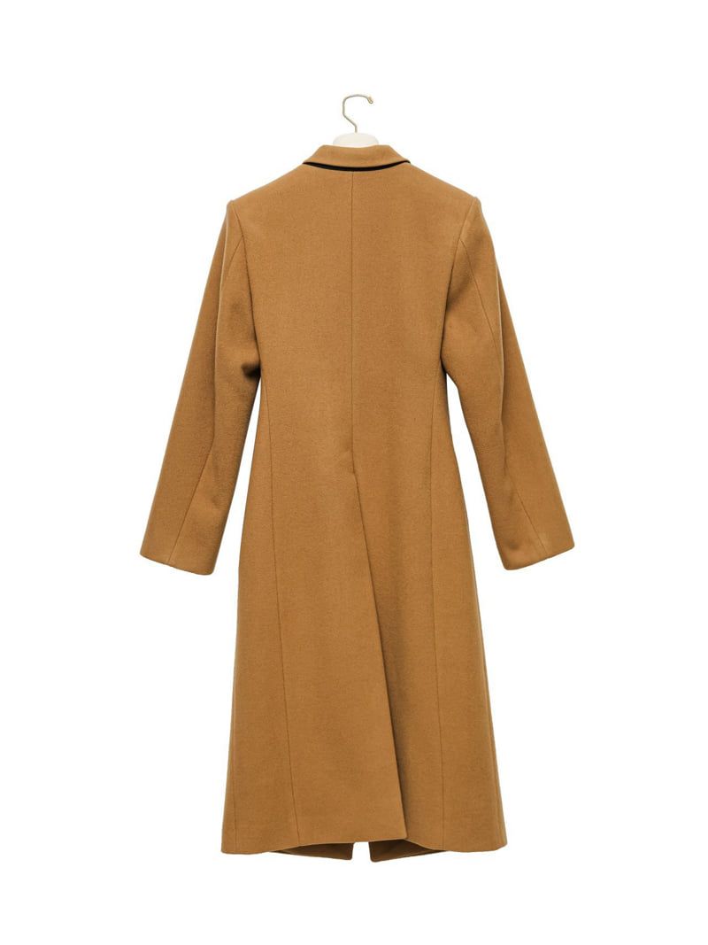 Paper Moon - Korean Women Fashion - #romanticstyle - Luxe Peaked Lapel Hidden Three Button Maxi Coat - 9