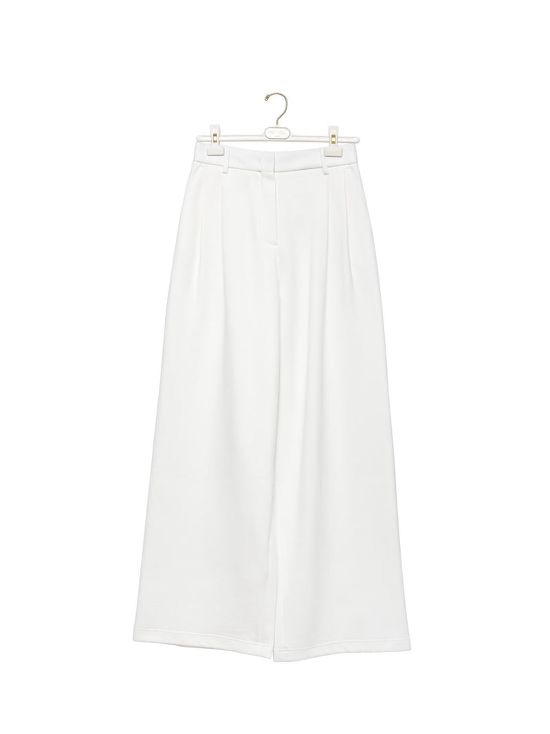 Paper Moon - Korean Women Fashion - #romanticstyle - Sweat Wide Pintuck Trousers - 5