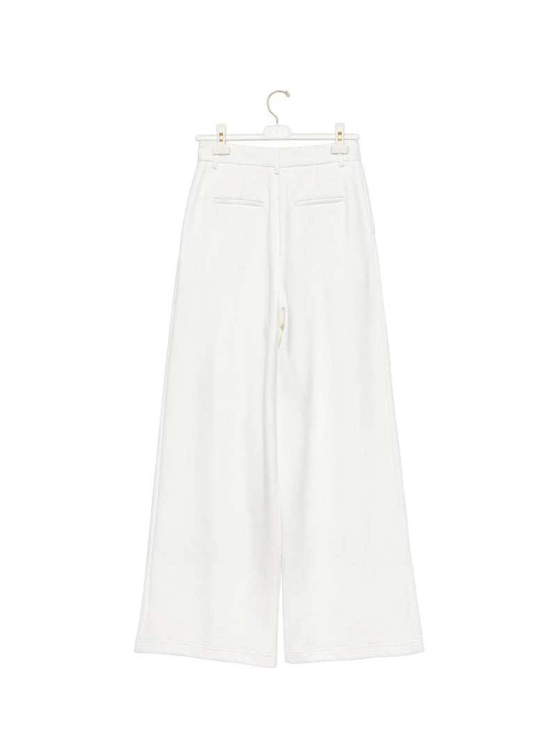 Paper Moon - Korean Women Fashion - #shopsmall - Sweat Wide Pintuck Trousers - 6