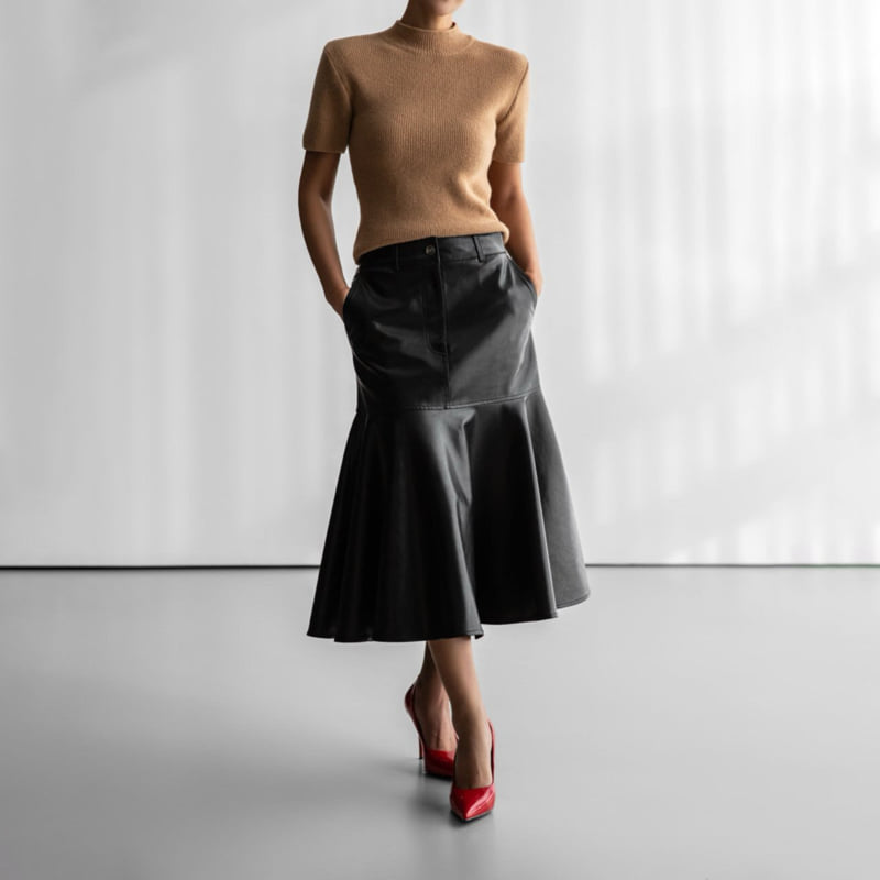 Paper Moon - Korean Women Fashion - #thelittlethings - Cashmere Wool Half Turtleneck Crop Knit Top