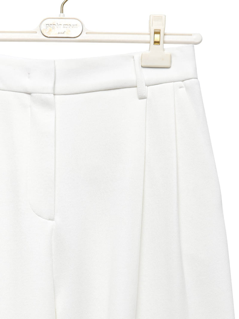 Paper Moon - Korean Women Fashion - #thelittlethings - Sweat Wide Pintuck Trousers - 8