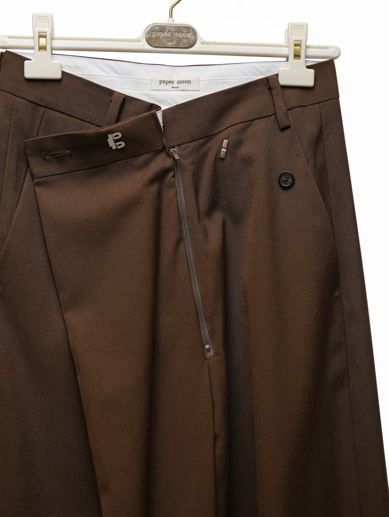 Paper Moon - Korean Women Fashion - #vintageinspired - Pintuck Wide Maxi Trousers - 10