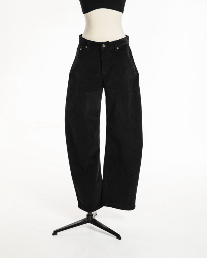 Paper Moon - Korean Women Fashion - #vintagekidsstyle - Classic Corduroy Volume Pants - 2