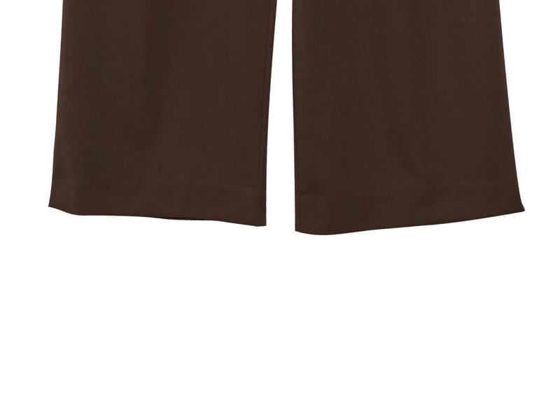 Paper Moon - Korean Women Fashion - #vintagekidsstyle - Low Waist Double Pleat Wide Trousers - 10