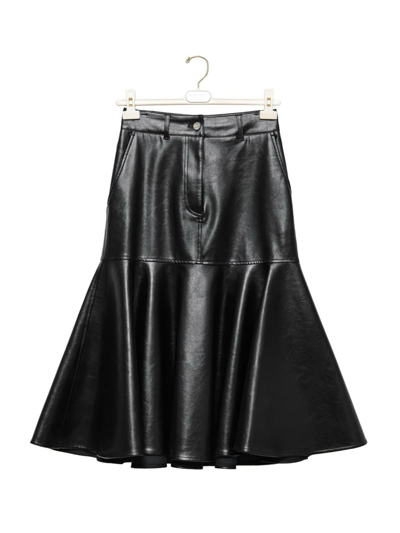 Paper Moon - Korean Women Fashion - #womensfashion - Vegan Mermaid Peplum Midi Skirt - 8