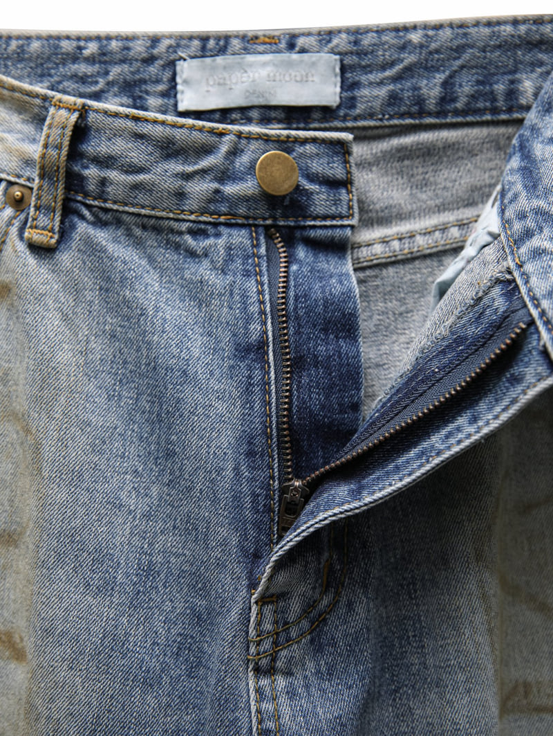 Paper Moon - Korean Women Fashion - #womensfashion - Dusty Mud Wide Denim - 12