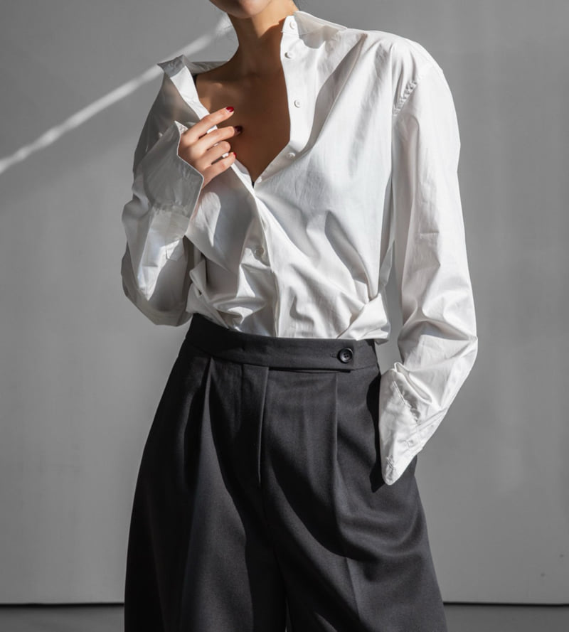Paper Moon - Korean Women Fashion - #womensfashion - Classic Premium Cotton Button Down Shirt