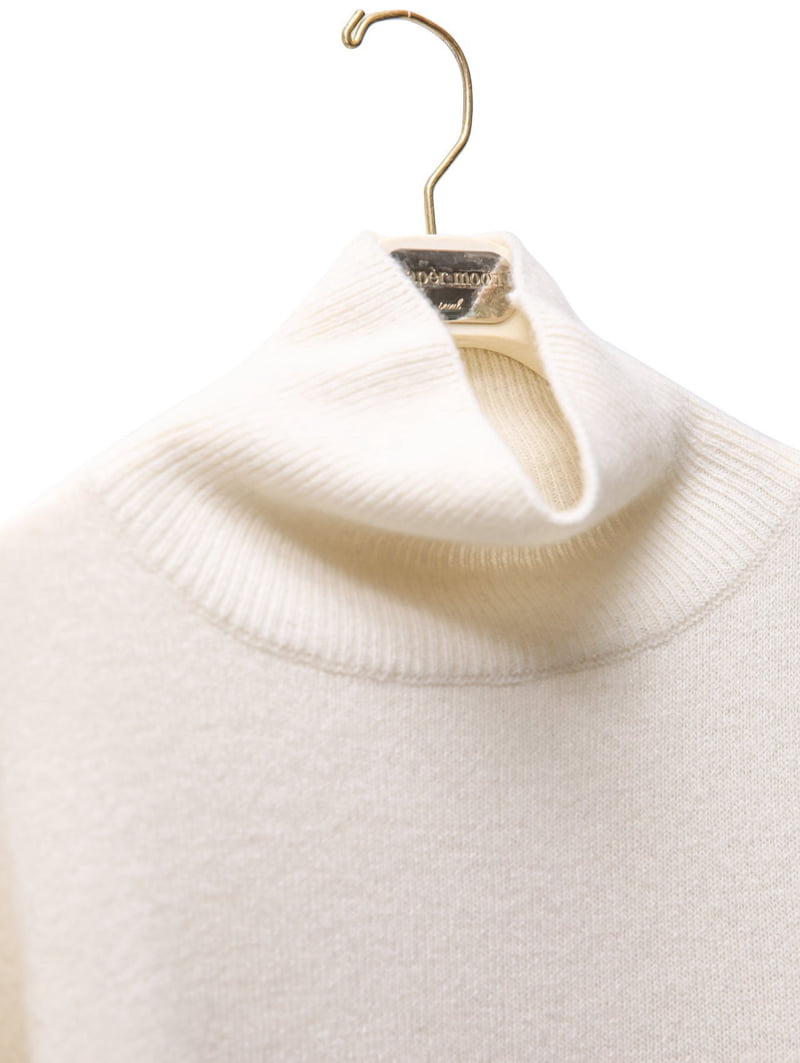 Paper Moon - Korean Women Fashion - #womensfashion - Cashmere Wool High Neck Knit Top - 11