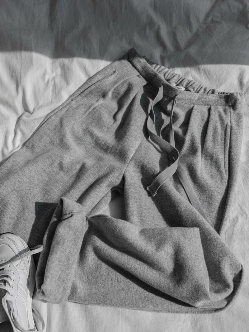 Paper Moon - Korean Women Fashion - #womensfashion - Wool Pintuck Lounge Trousers - 2