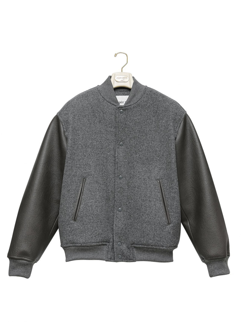 Paper Moon - Korean Women Fashion - #womensfashion - Classic Oversized Stadium Jacket - 5