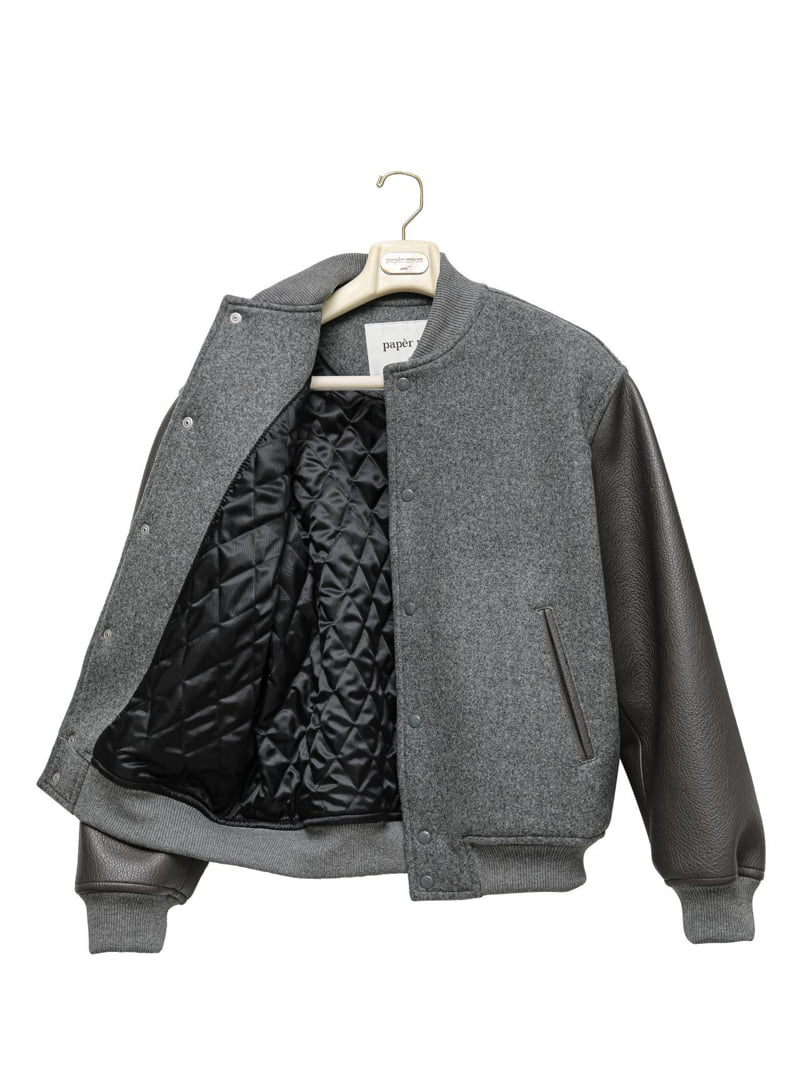 Paper Moon - Korean Women Fashion - #womensfashion - Classic Oversized Stadium Jacket - 7