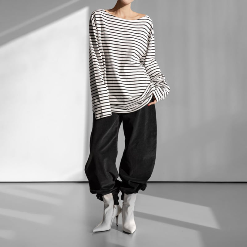 Paper Moon - Korean Women Fashion - #womensfashion - Classic Corduroy Volume Pants - 5