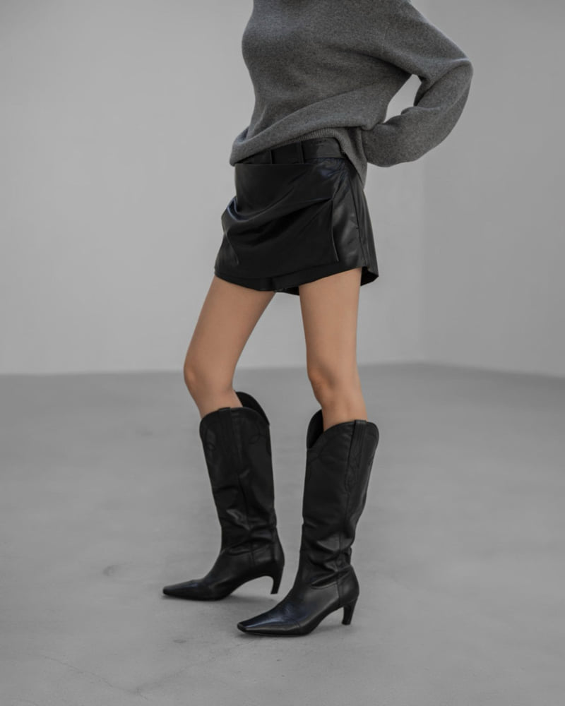 Paper Moon - Korean Women Fashion - #womensfashion - Vegan Wrap Mini Skirt Shorts - 8
