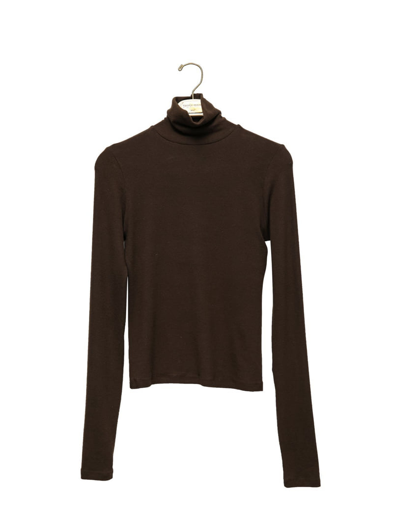 Paper Moon - Korean Women Fashion - #womensfashion - Soft Warm Texture Classic Turtleneck Tee - 3