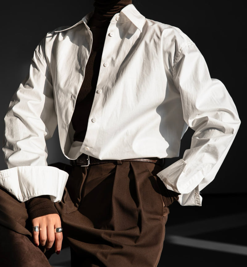 Paper Moon - Korean Women Fashion - #womensfashion - Classic Premium Cotton Button Down Shirt